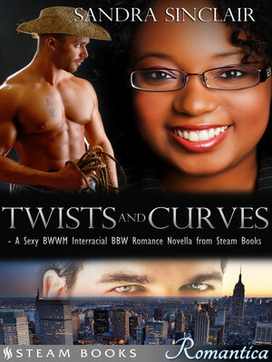 cover image of Twists and Curves--A Sexy BWWM Interracial BBW Romance Novella from Steam Books